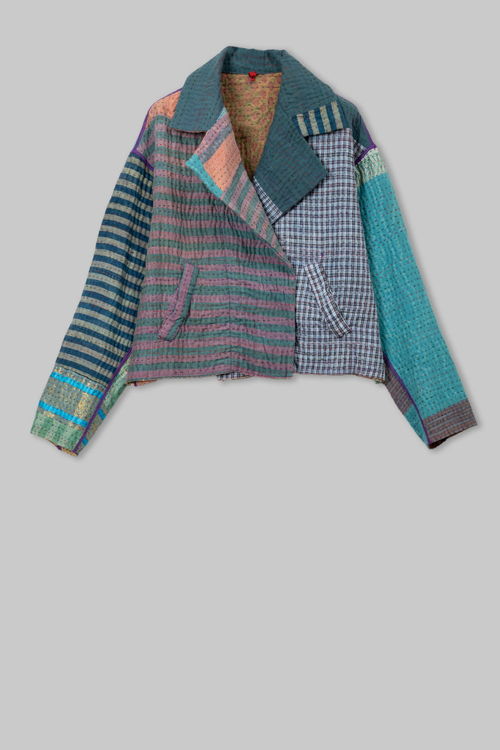 Lotus Veda Kantha New Lapeled Short JKT