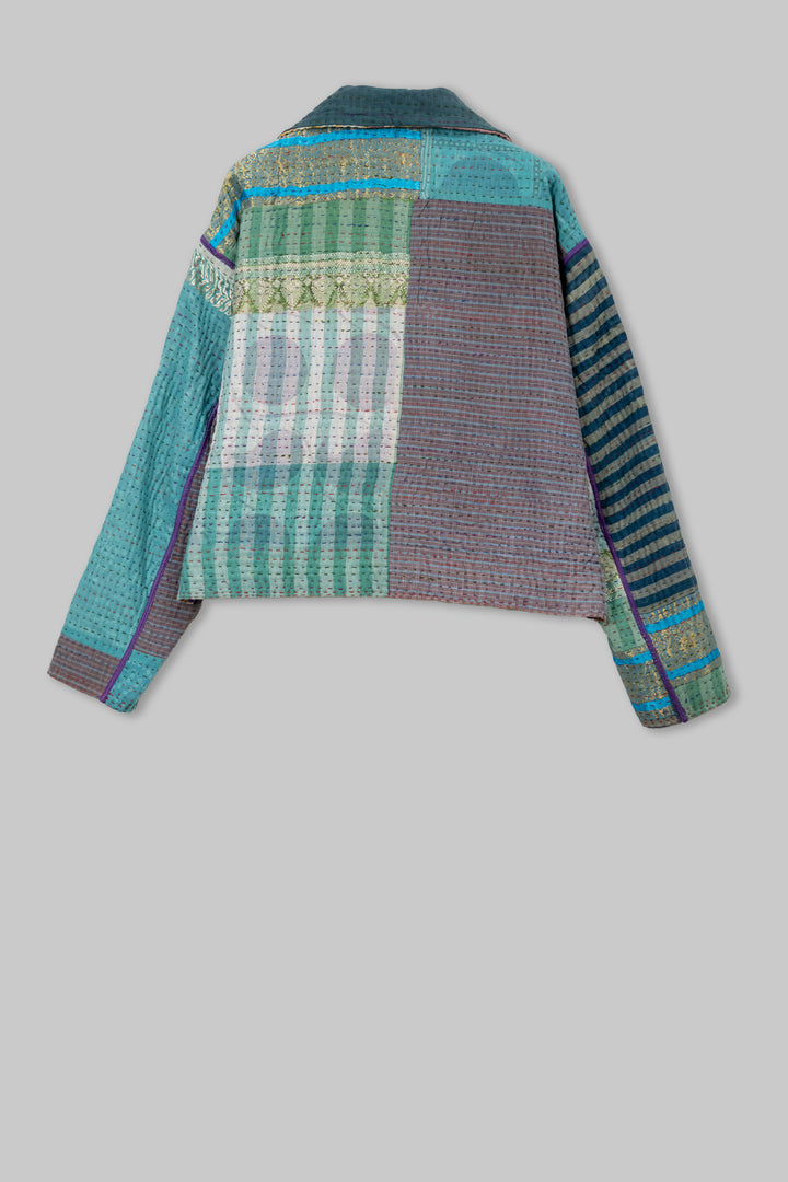 Lotus Veda Kantha New Lapeled Short JKT