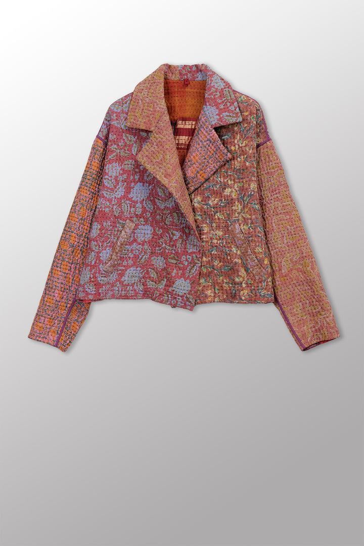 Maison Mieko Kantha New Lapeled Short JKT
