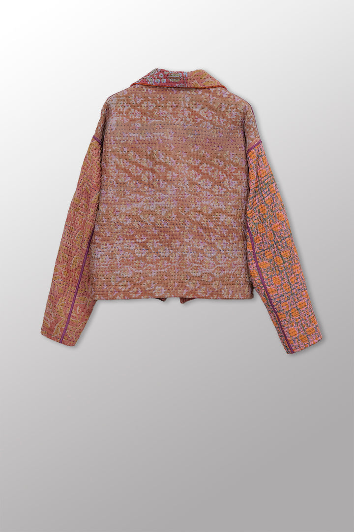 Maison Mieko Kantha New Lapeled Short JKT