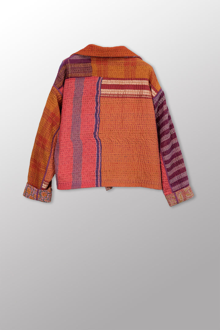 Maison Mieko Kantha New Lapeled Short JKT
