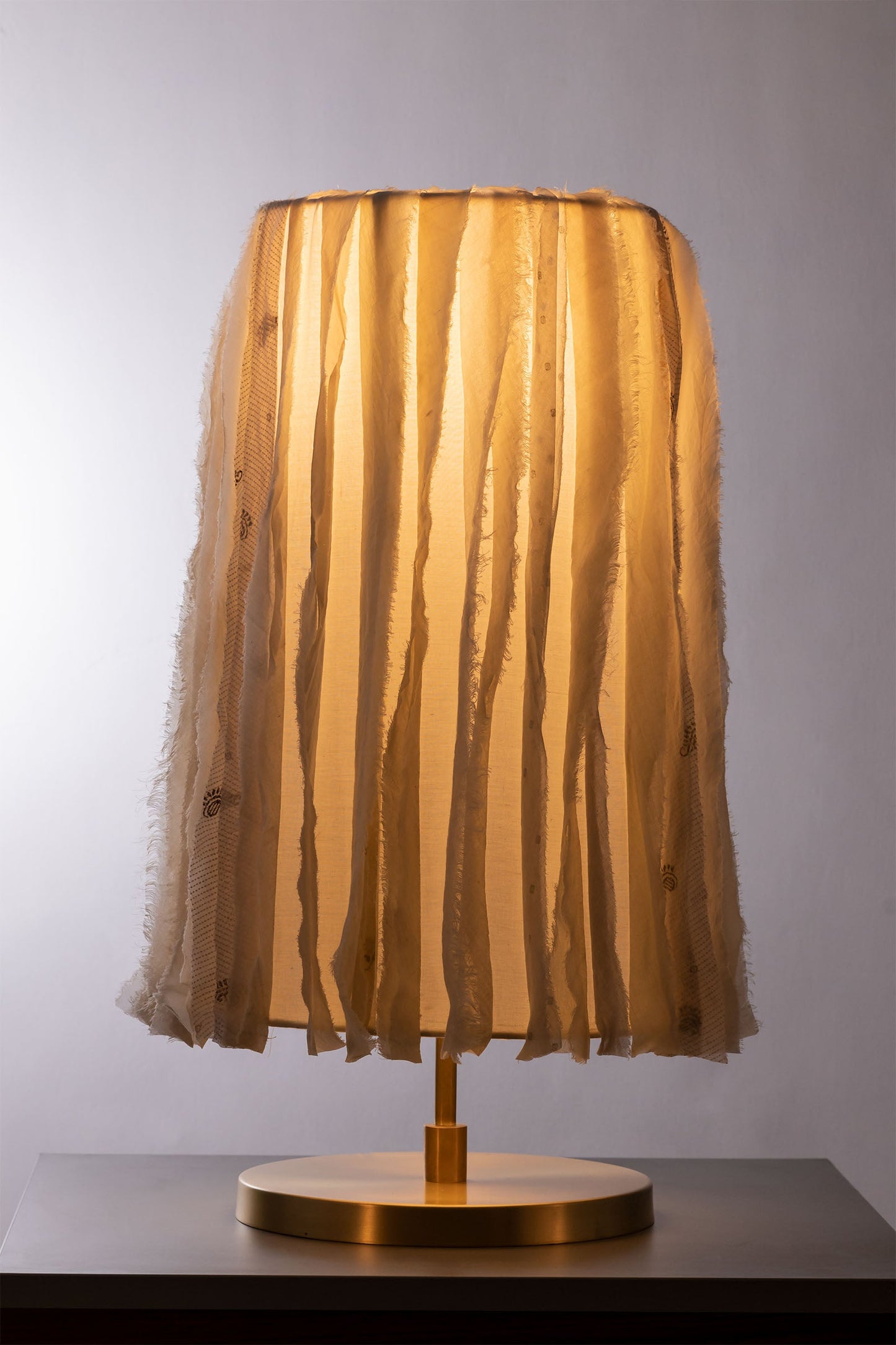 Wavy Stripe Kantha Table Lamp