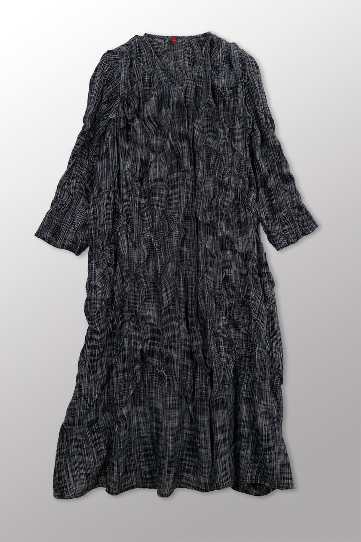 Woven Tie Dye A-Line dress