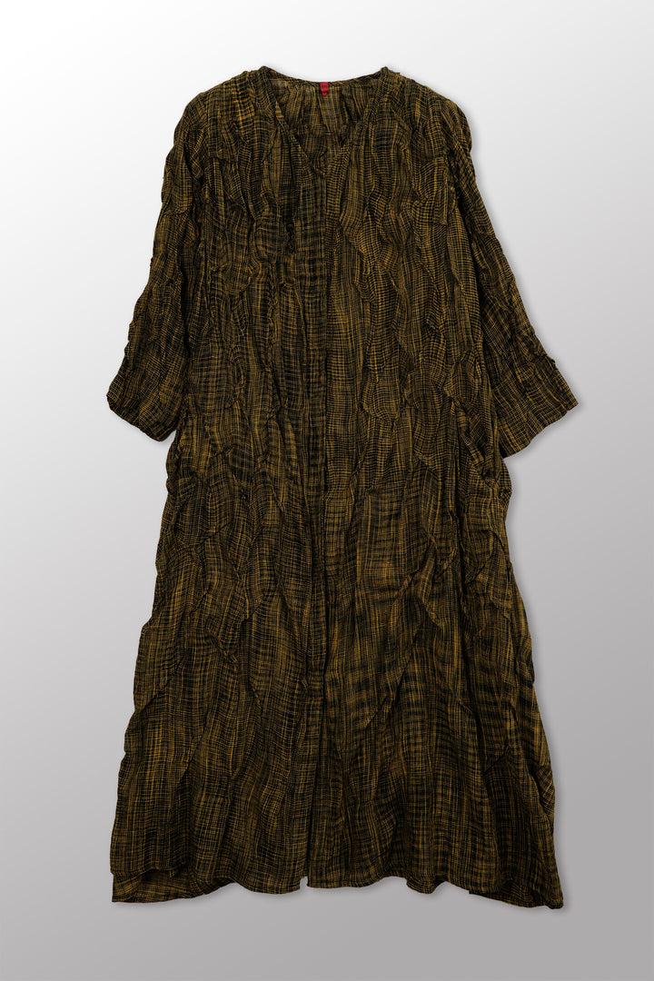 Woven Tie Dye A-Line Dress