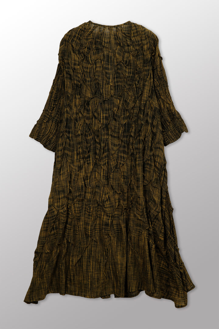 Woven Tie Dye A-Line Dress
