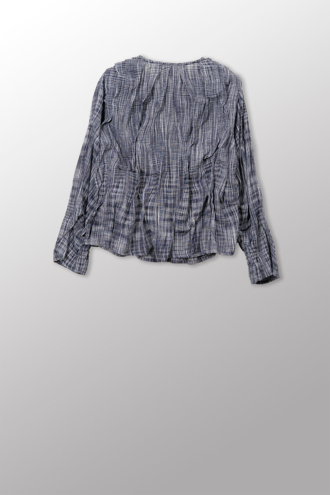 Woven Tie Dye V-Neck Blouse