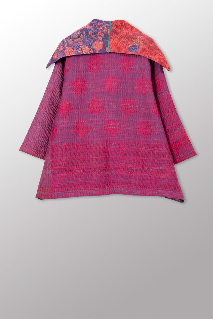COTTON OVERDYE KANTHA FLARE JKT - ov4010-cfus009a -