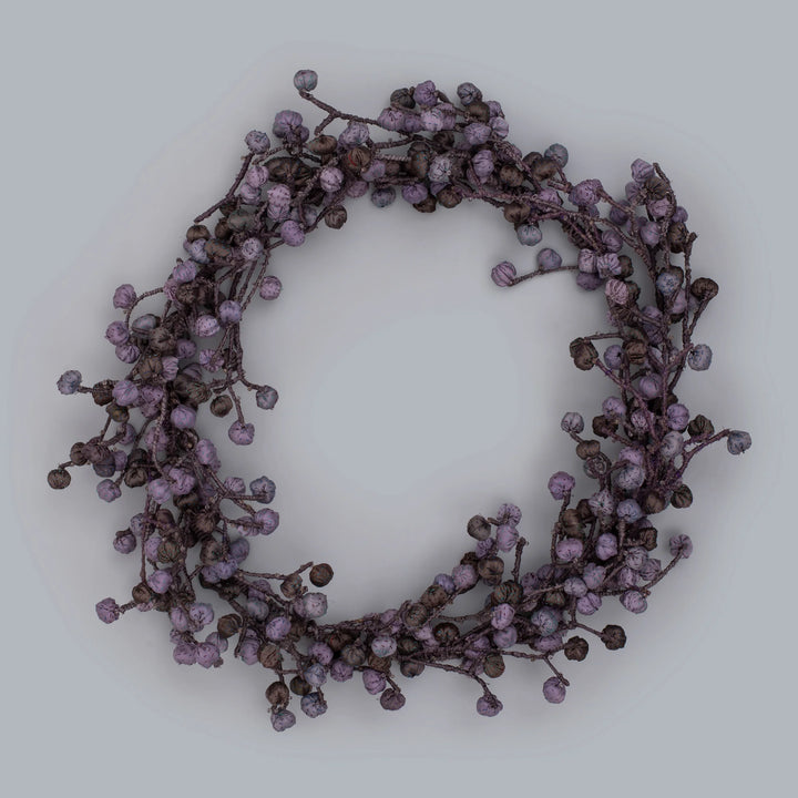 Lavender Kantha Metallic  Wreath