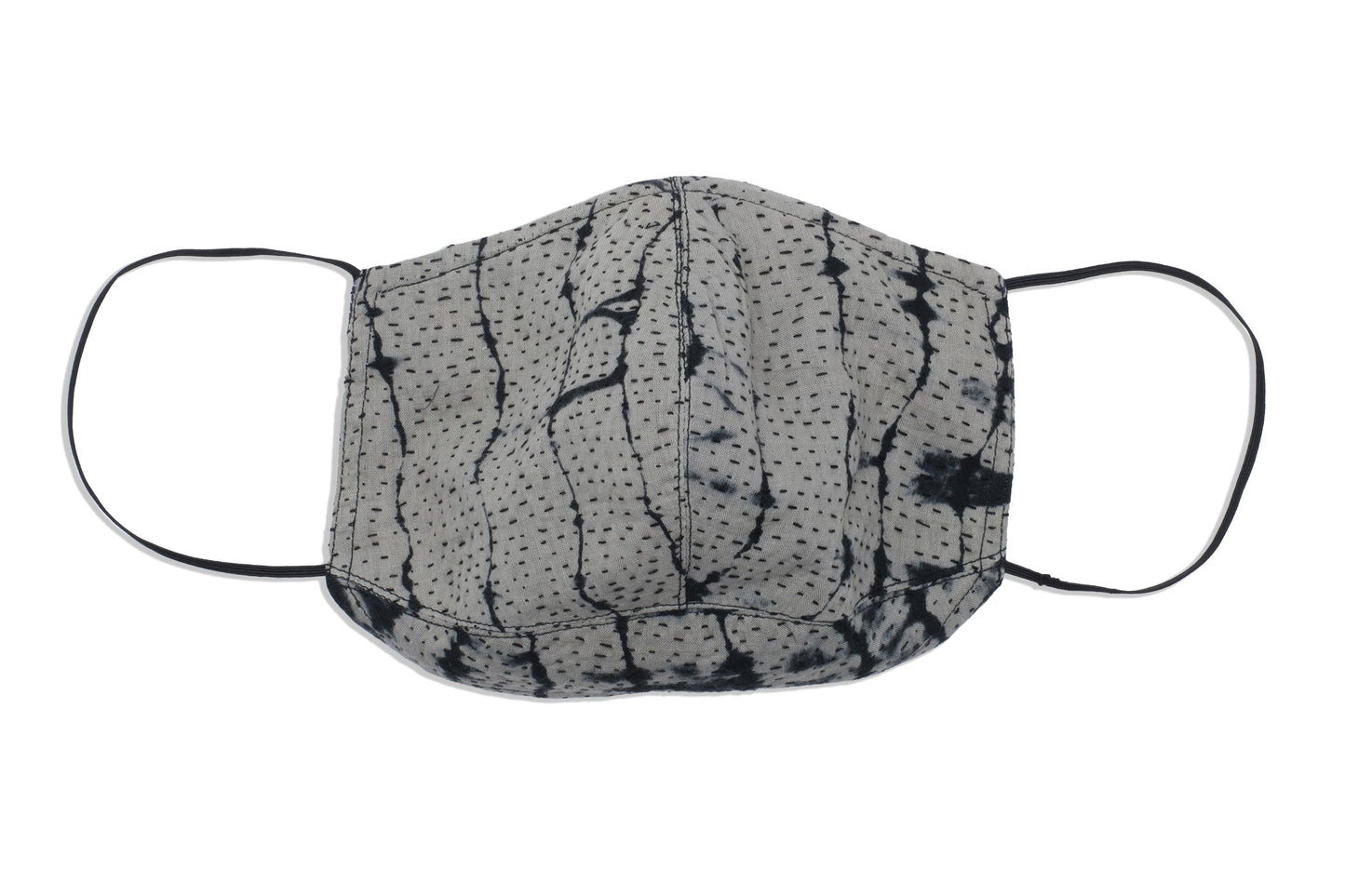 SERPENT PRINT KANTHA BACK PLEATED VEST - sp2221-blk -