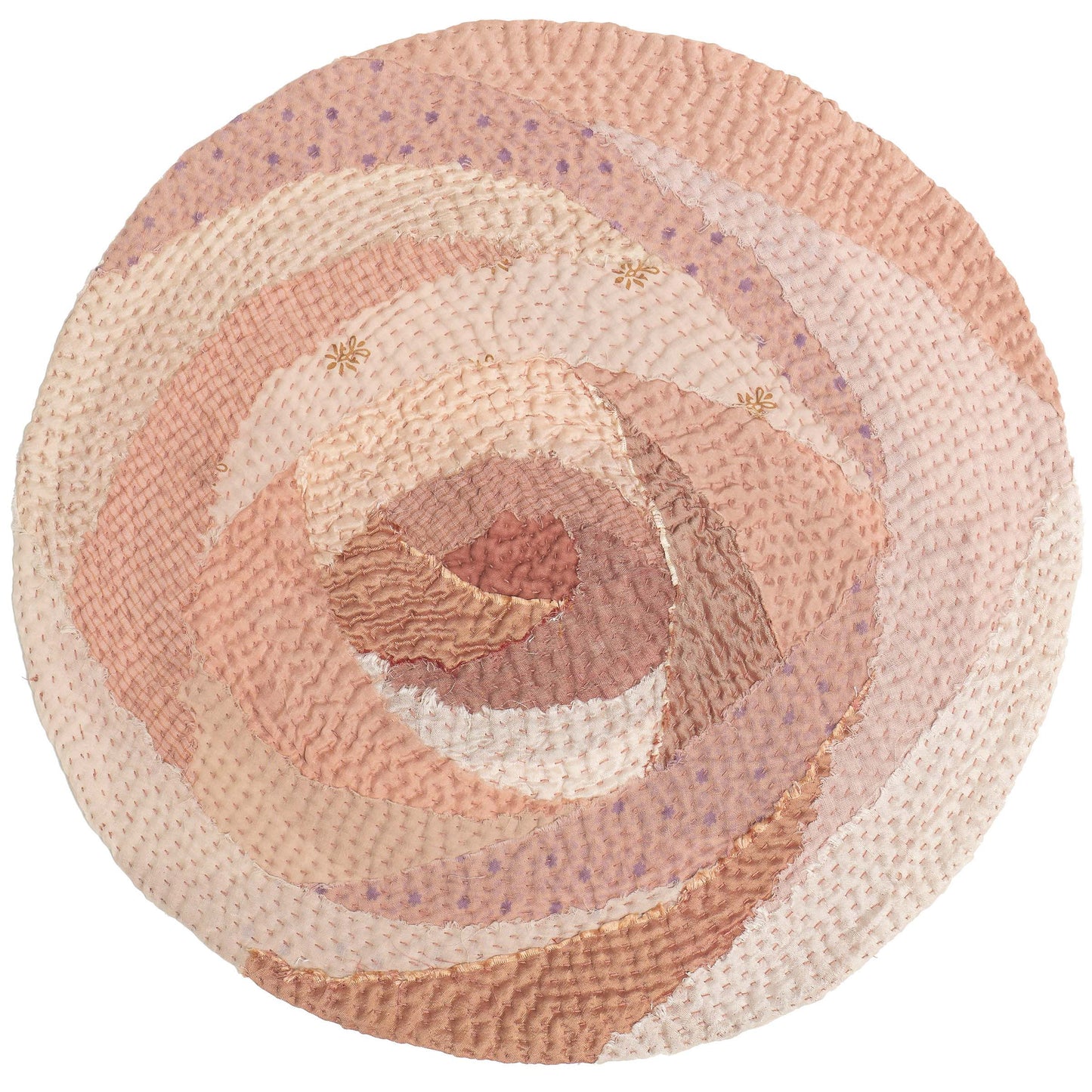 Ash Rose fray patch kantha  Placemat (Set of 2)