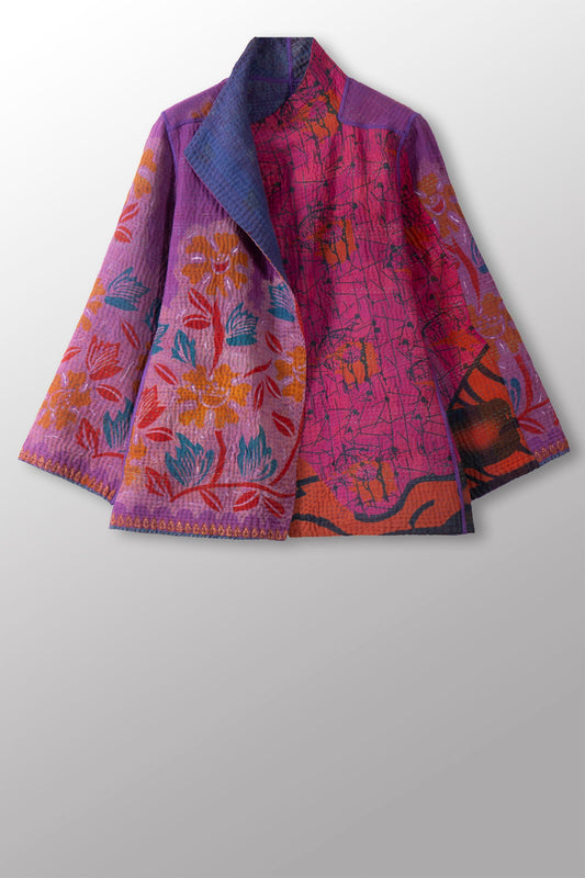 COTTON OVERDYE KANTHA SHORT JKT - ov4007-cprp035m -