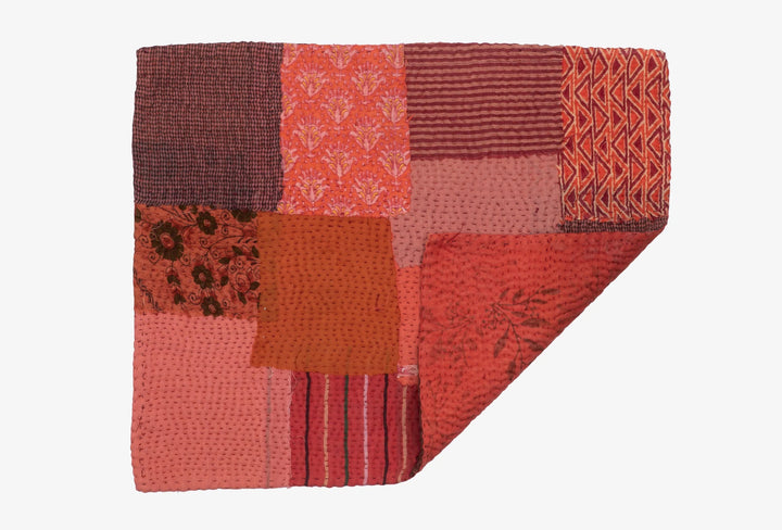 Ombre Patch Handmade Placemats - Orange (Set of 2)