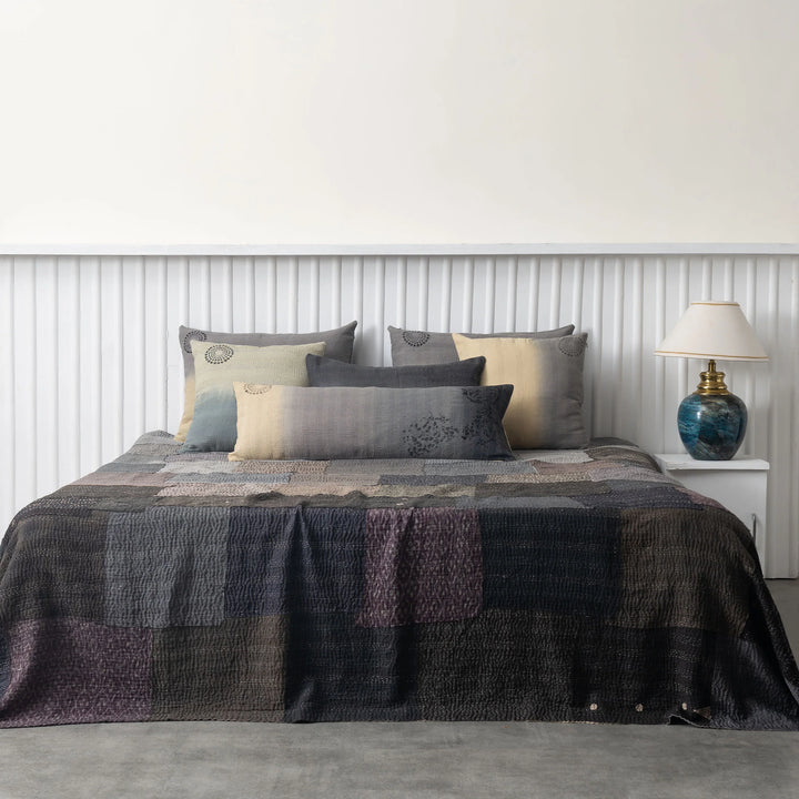 Ombre With Fray Patch Handmade Vintage Quilts - Yellowstone