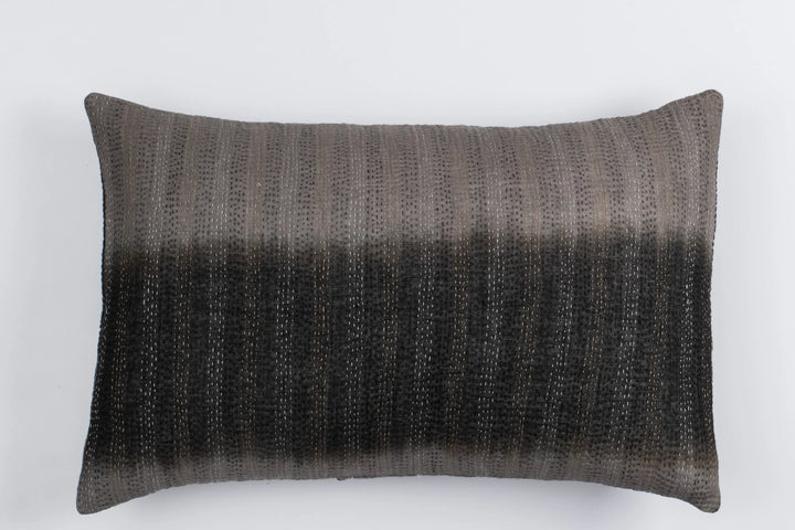 Kimono Print  Black Pillow
