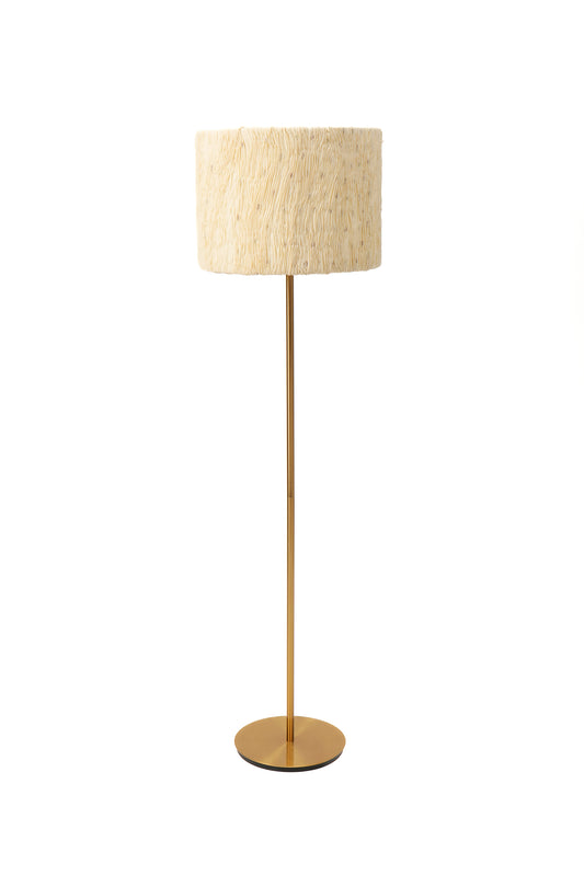 New Dawn Saree Pleated ivory - Floor Lampshade