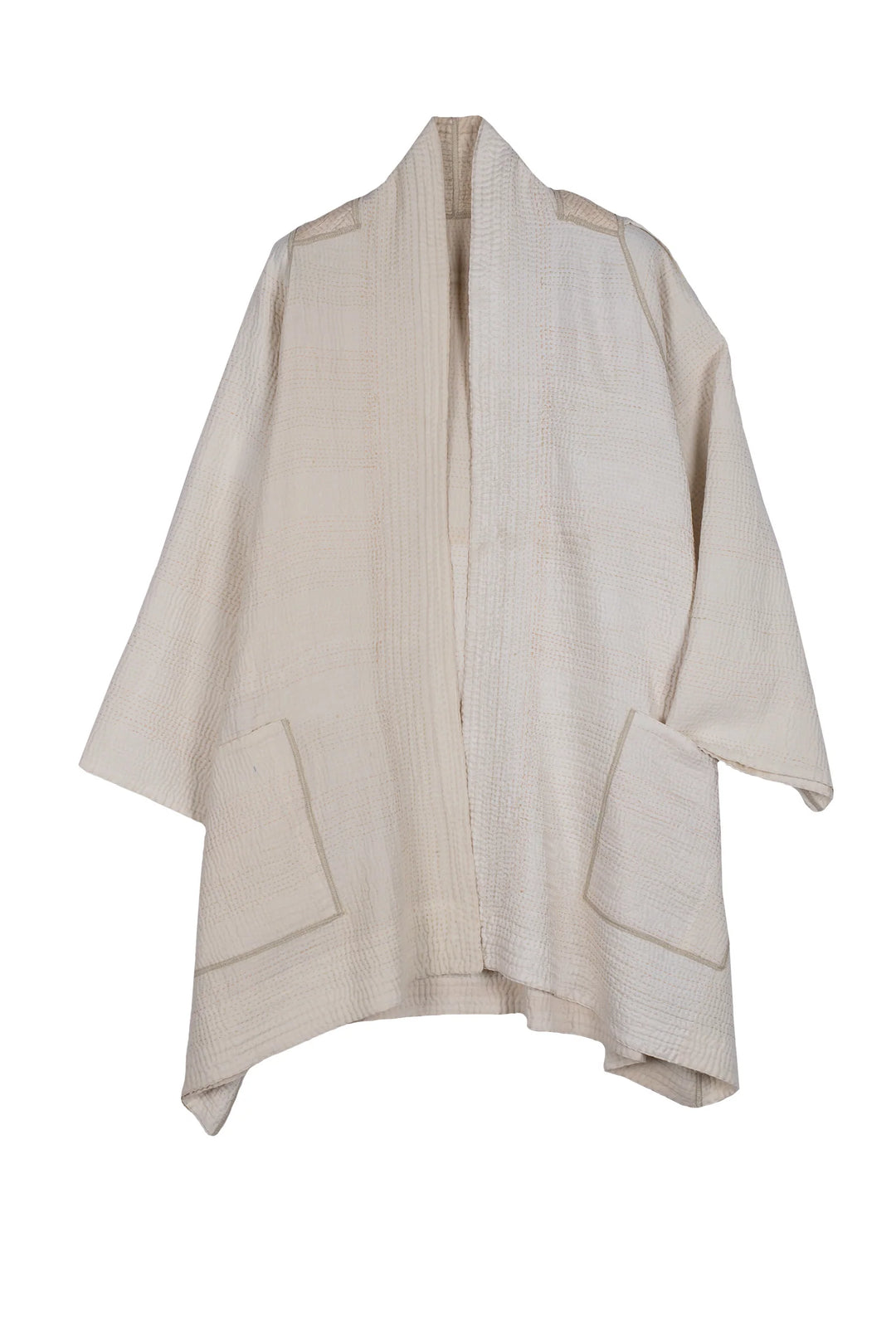 JAIPUR WHITE KANTHA A-LINE JKT - jw4003-ivy -