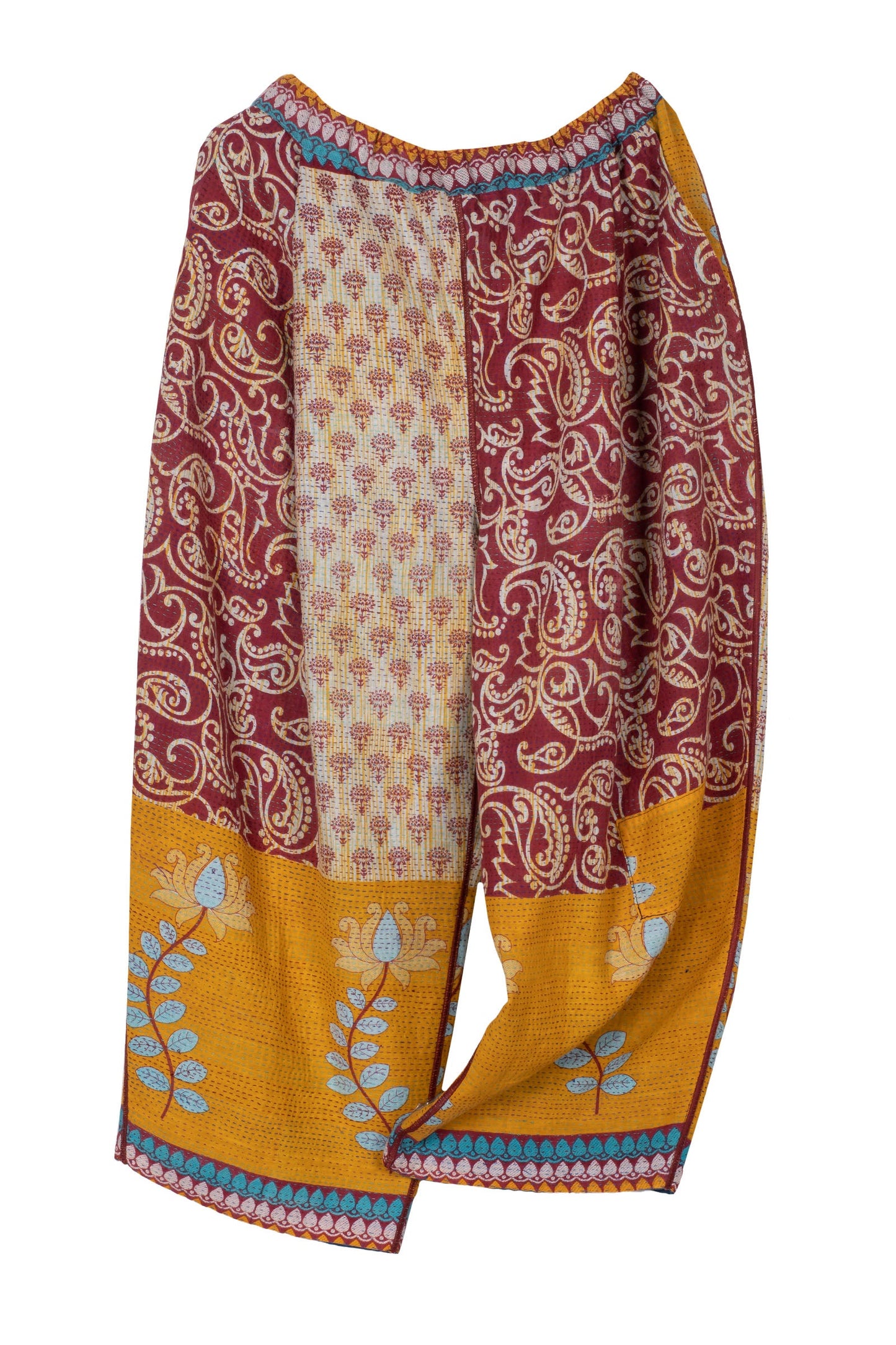 VINTAGE COTTON KANTHA BAGGY PANTS - cv2642-0003m -