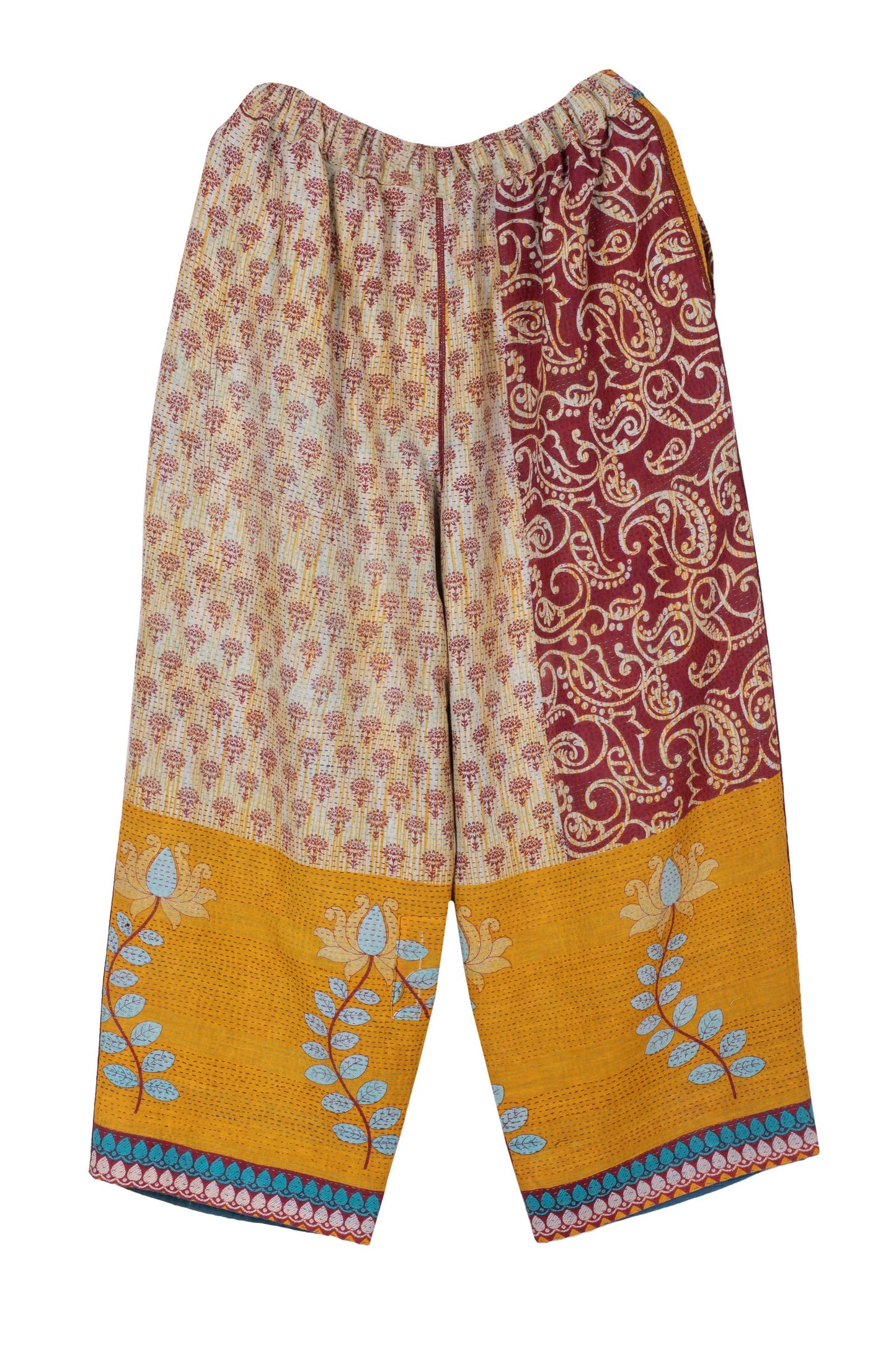 VINTAGE COTTON KANTHA BAGGY PANTS - cv2642-0003m -