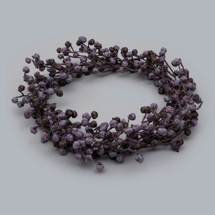 Lavender Kantha Metallic  Wreath