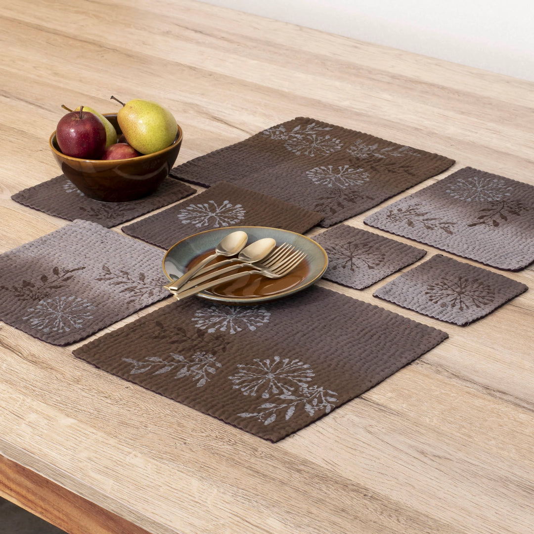 Ombre Handmade Coasters - Chocolate ( Set of 2)