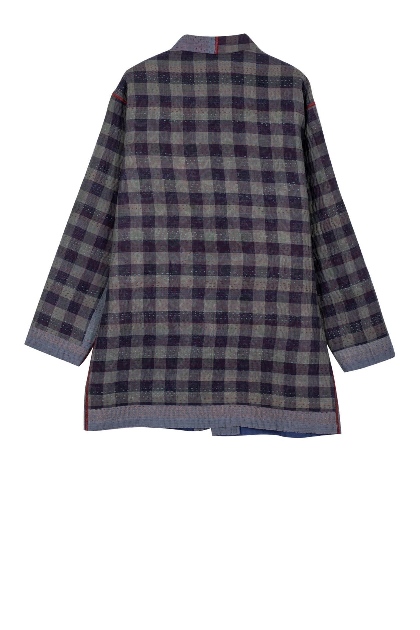 WOVEN VINTAGE COTTON KANTHA MEN'S JACKET - fw4041-5001s -