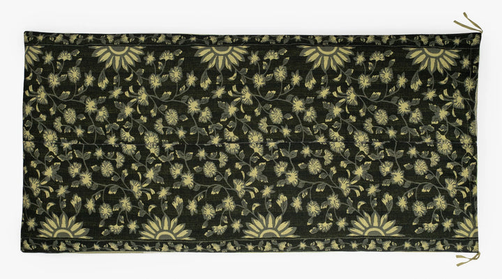 Mosaic Fray Handmade Vintage Kantha Day Bed Mattress Cover - Green