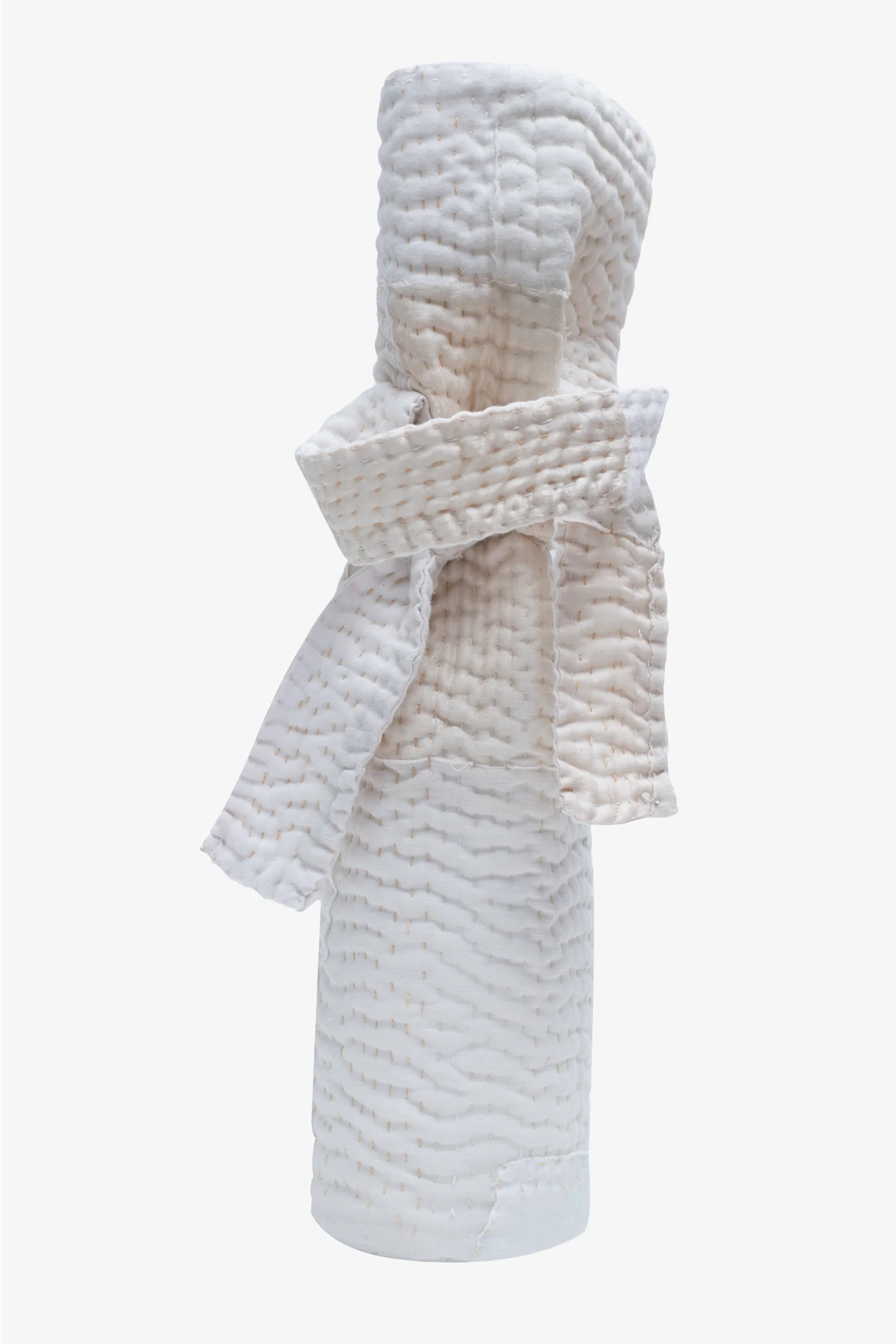 Mosaic Fray Handmade Vintage Kantha Wine Bag -Cauliflower -