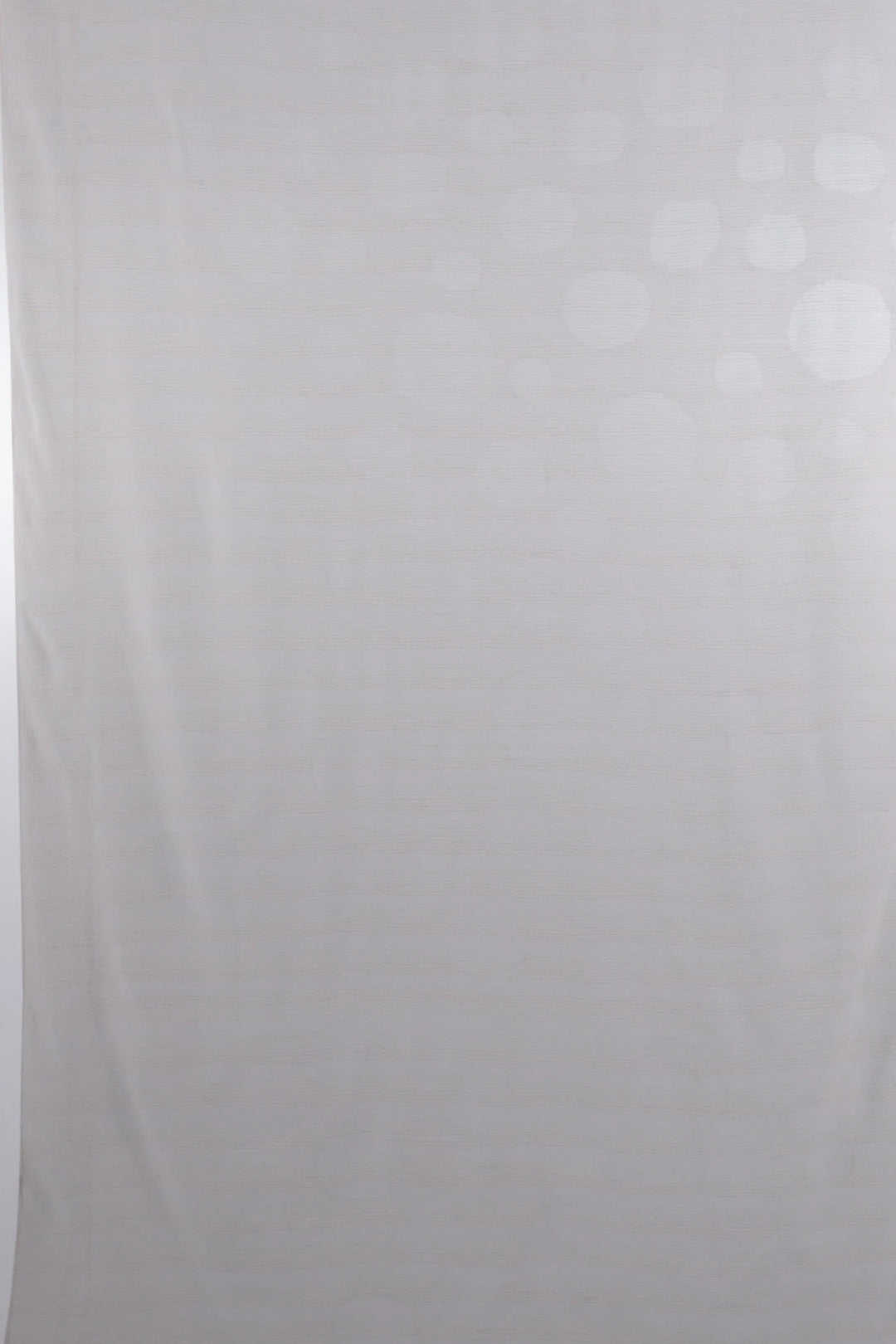 Cut Through Dot And Holes Kantha Curtain - White