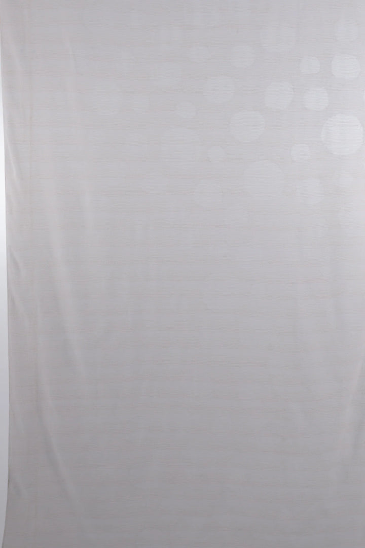 Cut Through Dot And Holes Kantha Curtain - White