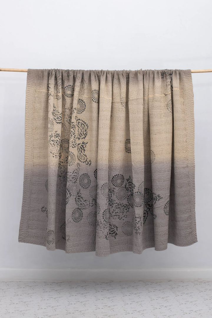 Ombre With Fray Patch Handmade Vintage Quilts - Yellowstone