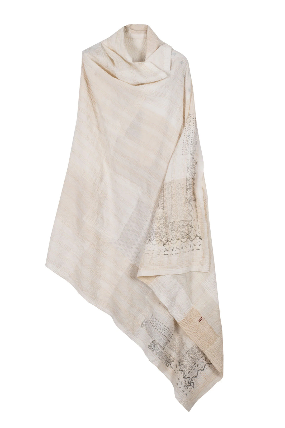 POWDER PATCH KANTHA SHAWL LARGE - pd2803-ivy -