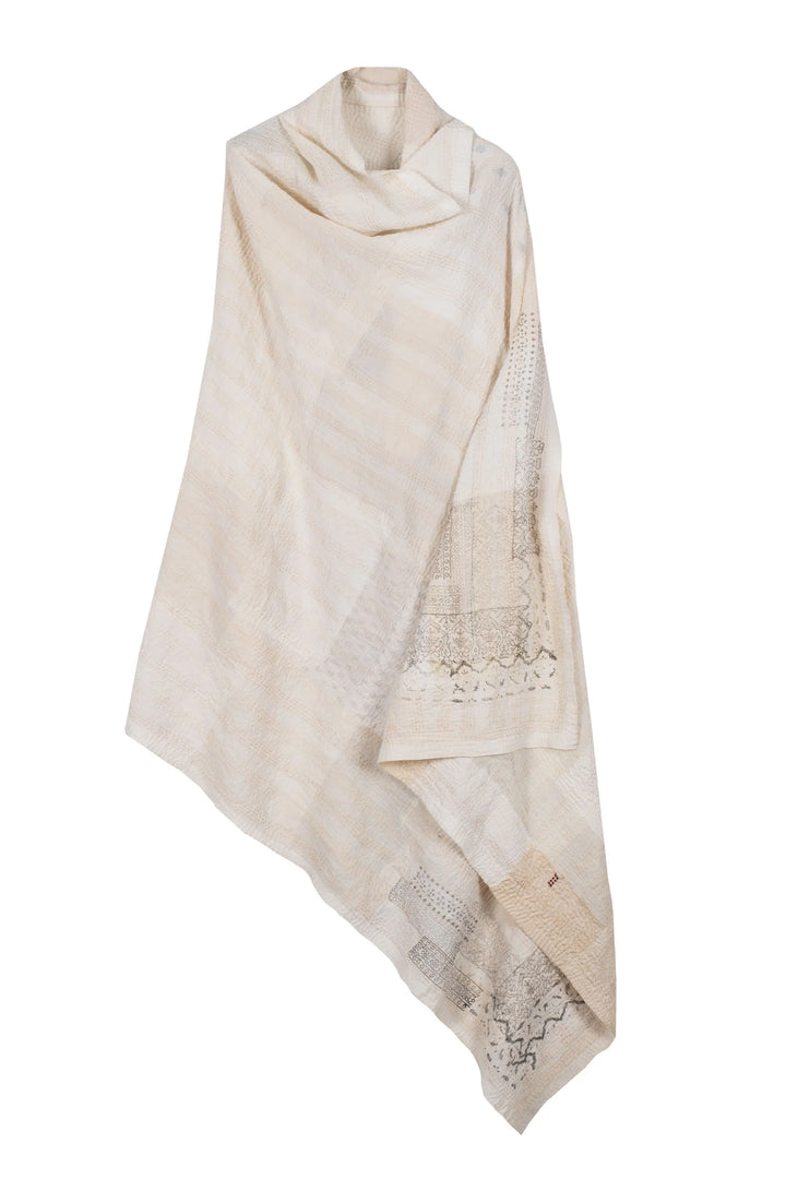 POWDER PATCH KANTHA SHAWL LARGE - pd2803-ivy -