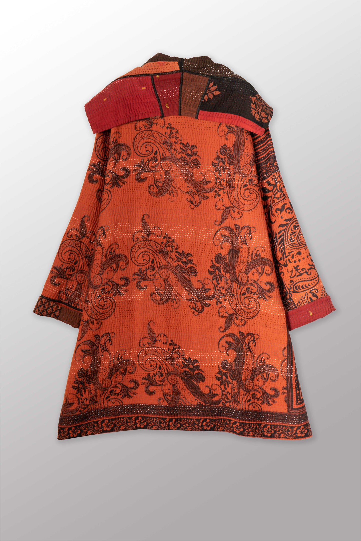 PAISLEY & PATCH KANTHA POCKET MEDIUM COAT - py4316-org -