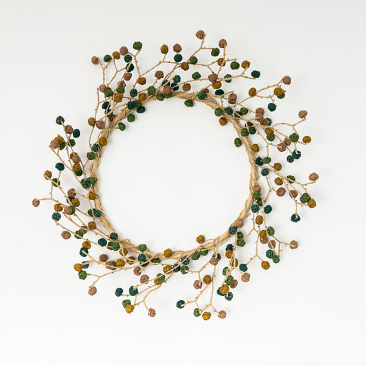 GreenLake Kantha Wreath (metallic kantha )