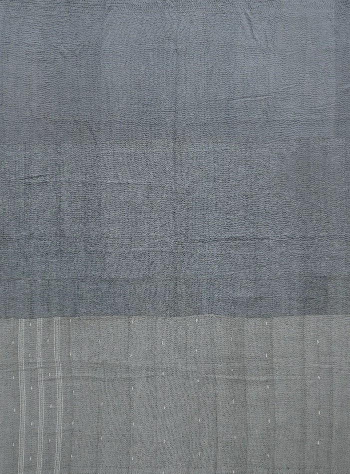 Mosaic Fray Patch Handmade Vintage Kantha Quilt -Hydrangea