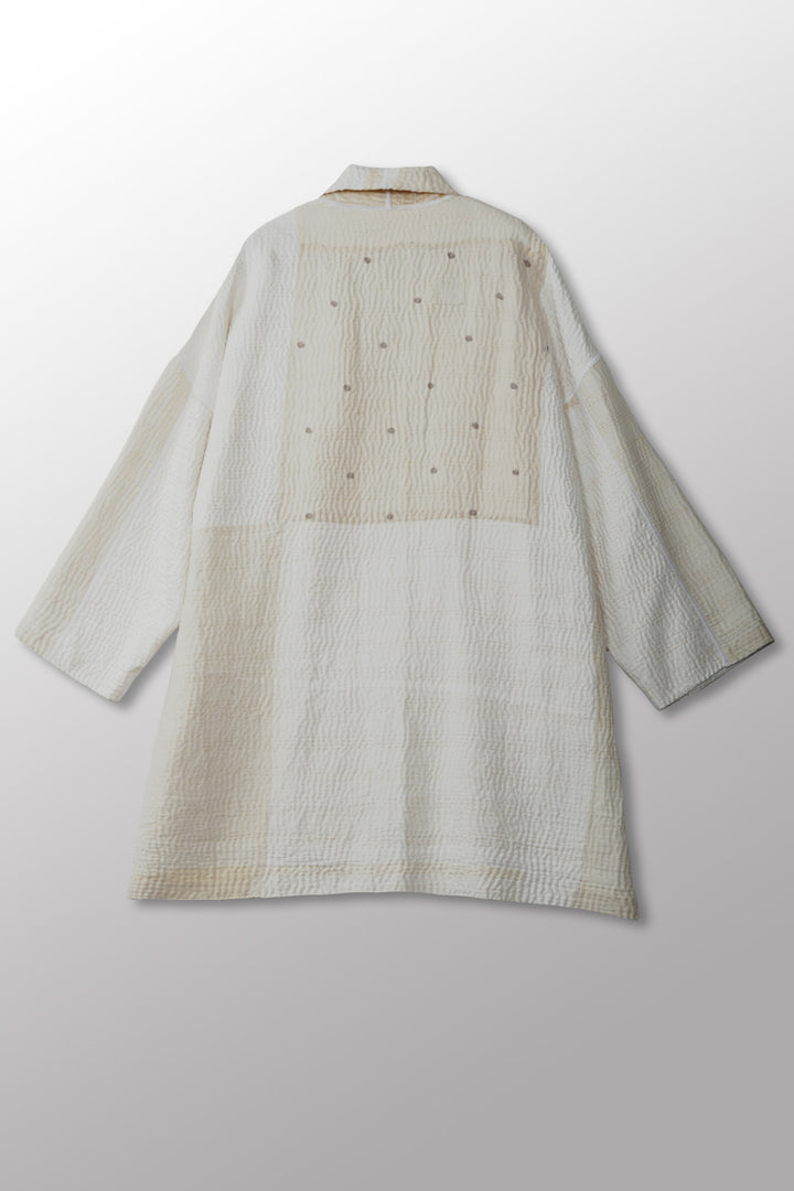Jaipur White Kantha Haori JKT