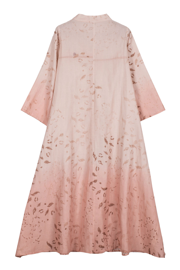 Lounge Wear Throw Kantha V- Neck Flare Sleeve  Dress