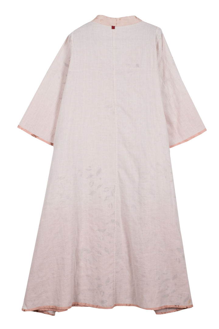 Lounge Wear Throw Kantha V- Neck Flare Sleeve  Dress