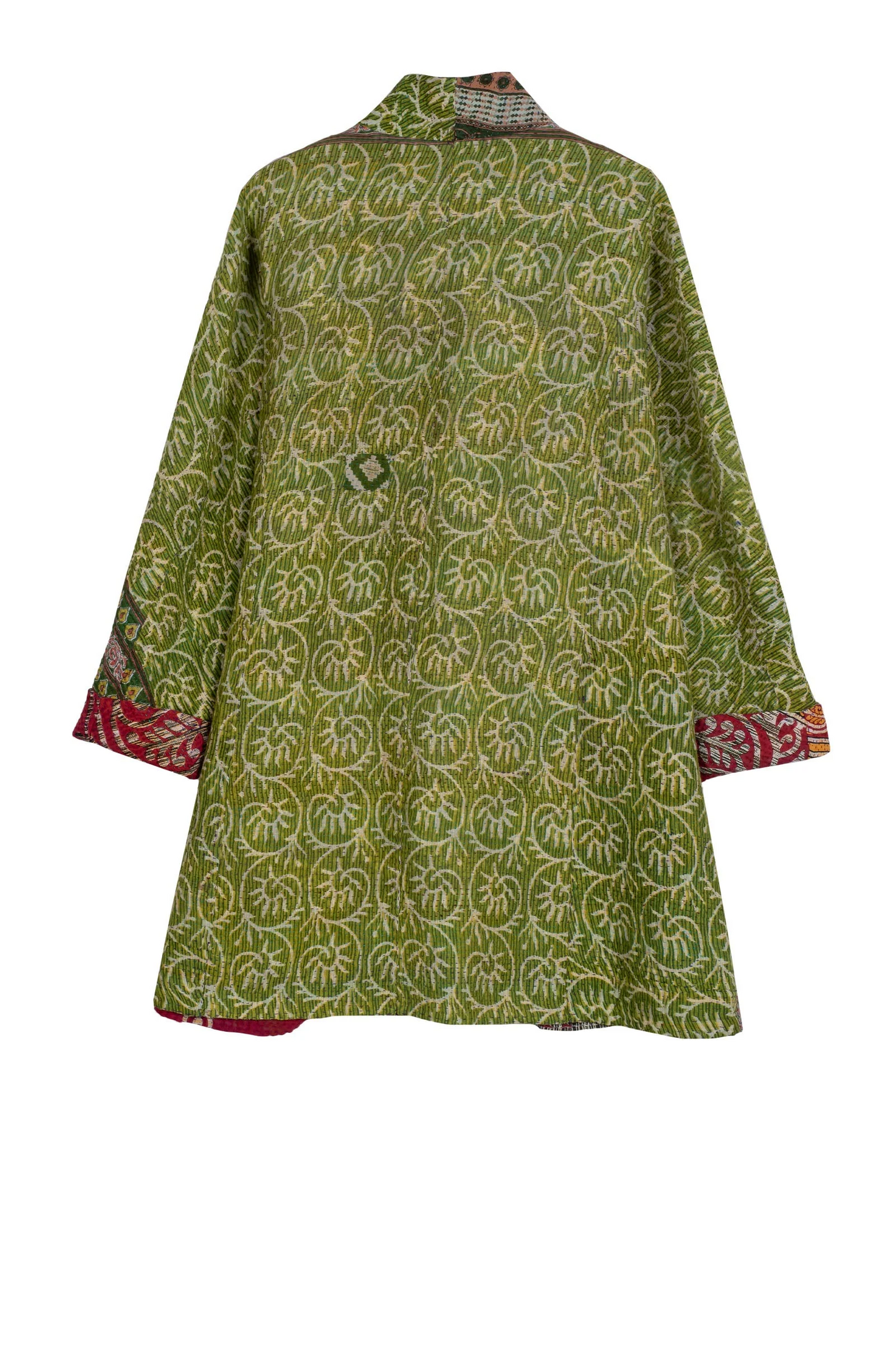 VINTAGE COTTON KANTHA HIGH-NECK TOPPER - cv4045-0001a -