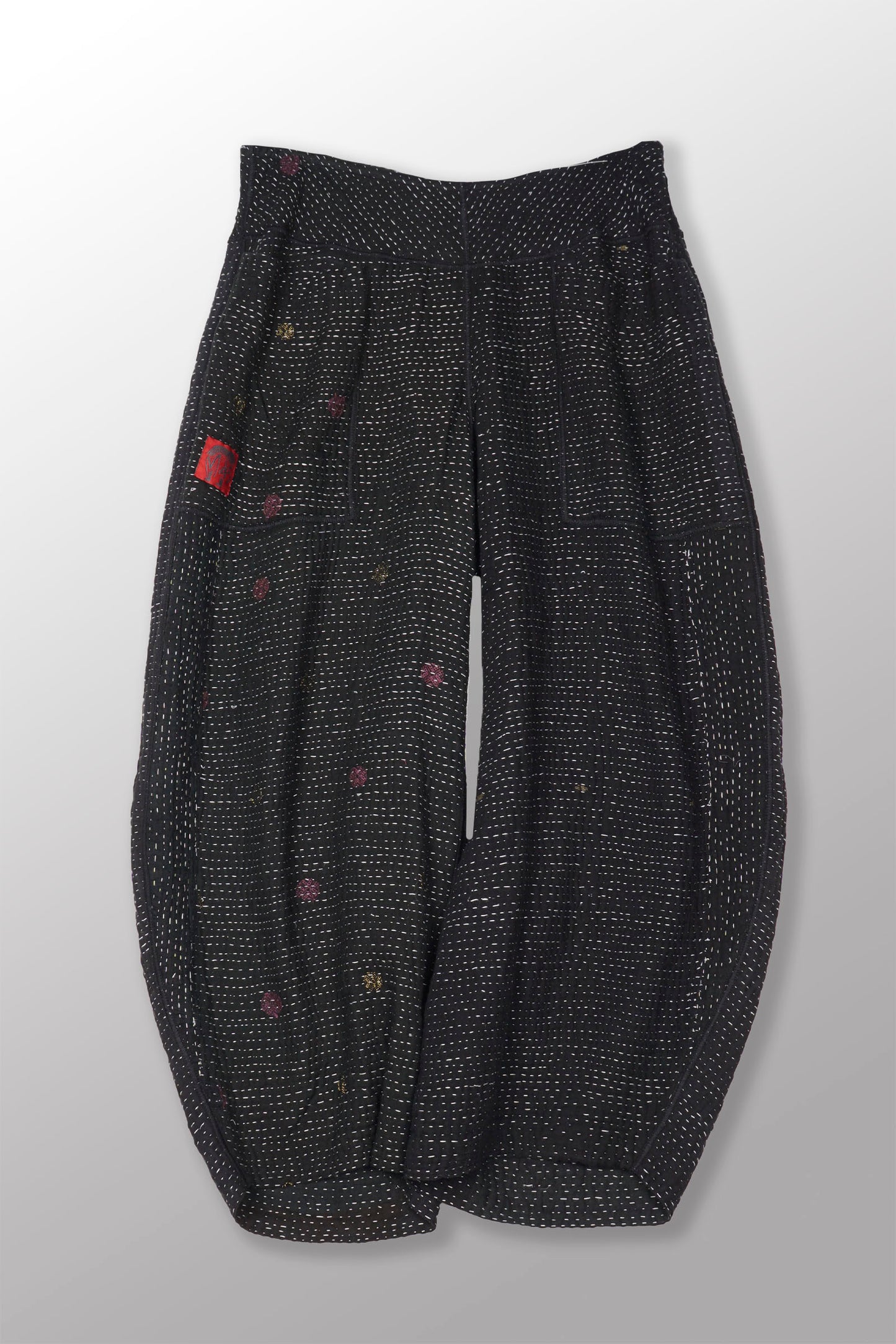 MUJI PATCH KANTHA LANTERN PANTS - mp4634-biy -