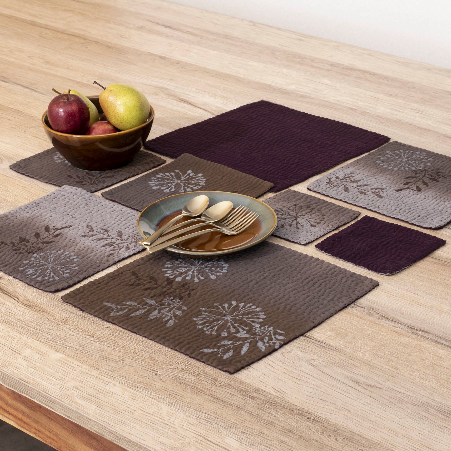 Ombre Handmade Coasters - Chocolate ( Set of 2)