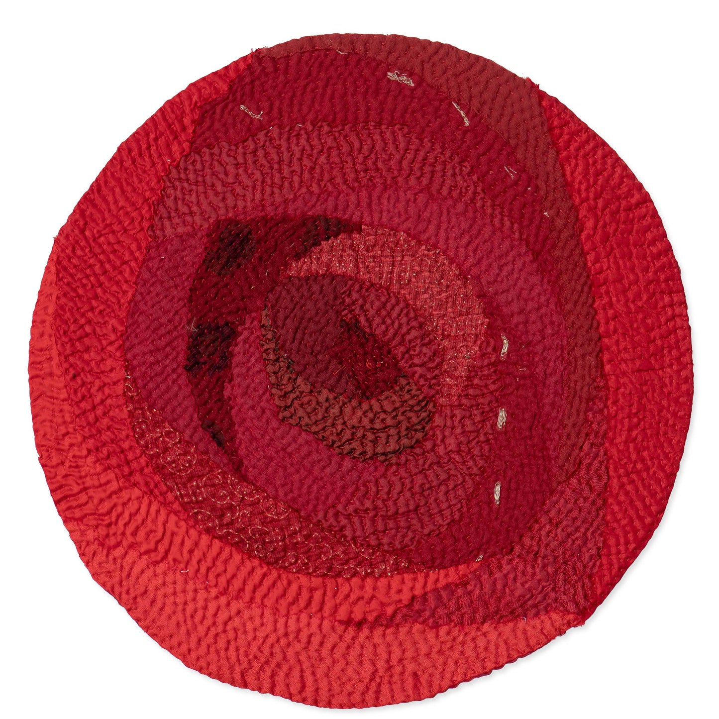 Roase fray patch hand made Kantha Red Rose Placemats (set of 2)