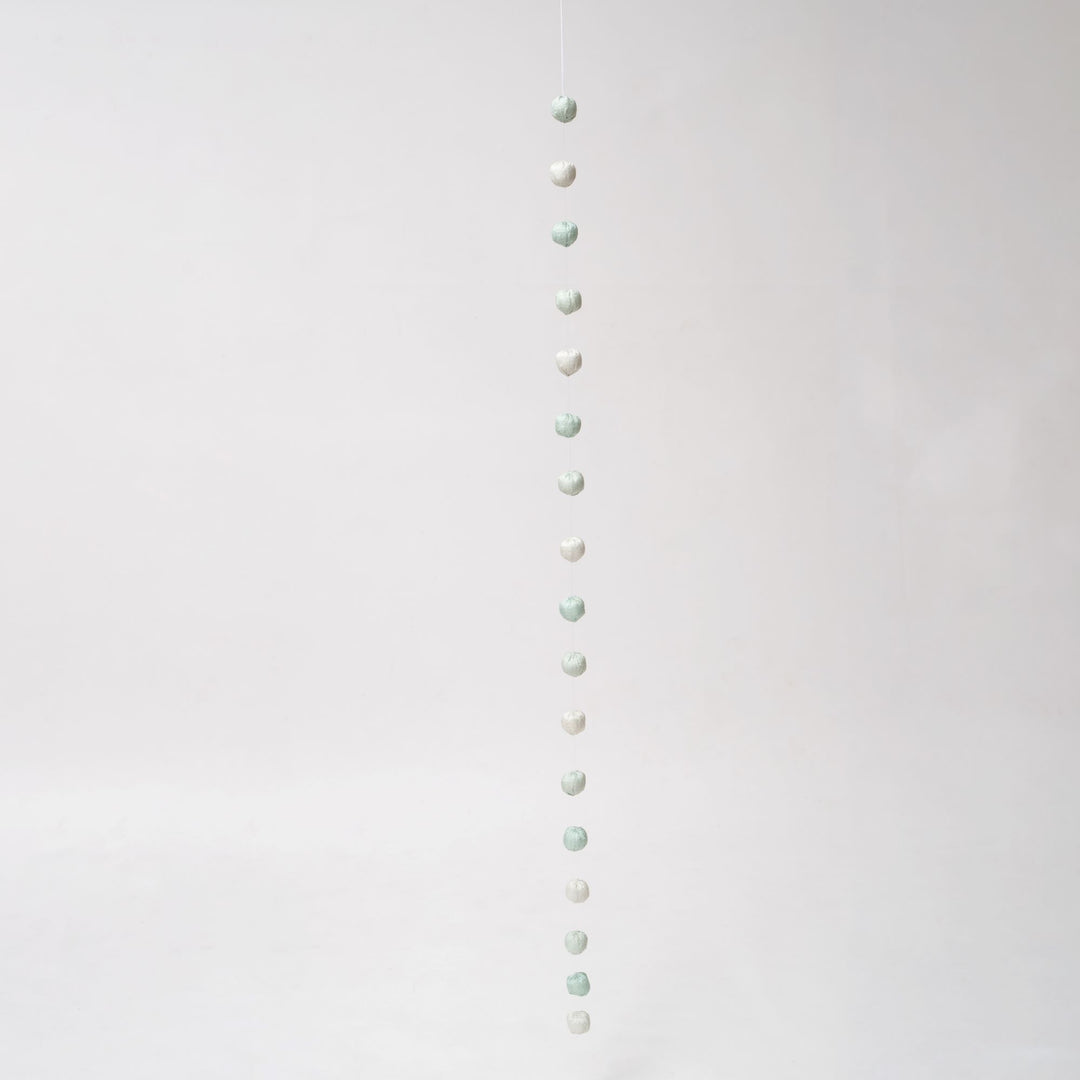 Pastel sage  Kantha  Garland