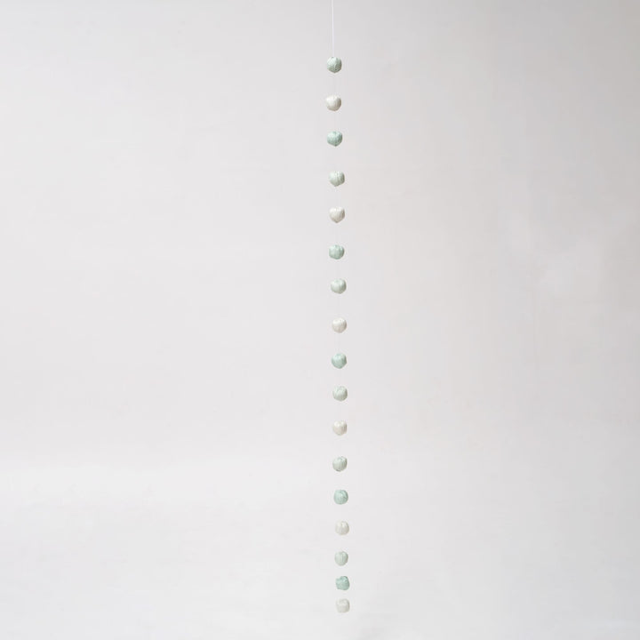 Pastel sage  Kantha  Garland