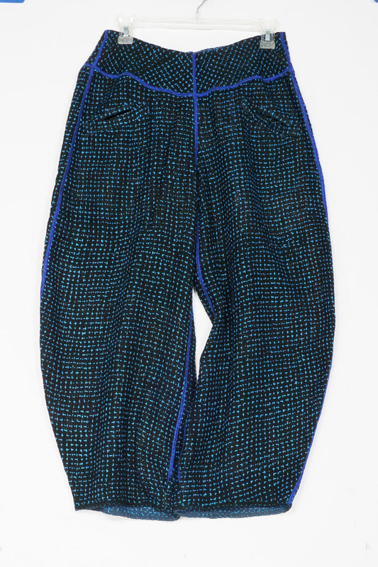 WAFFLE KANTHA LANTERN PANTS - wf3634-blu -