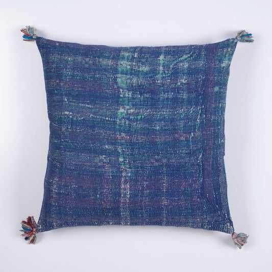 VINTAGE RIBBED KANTHA PILLOW X-LARGE