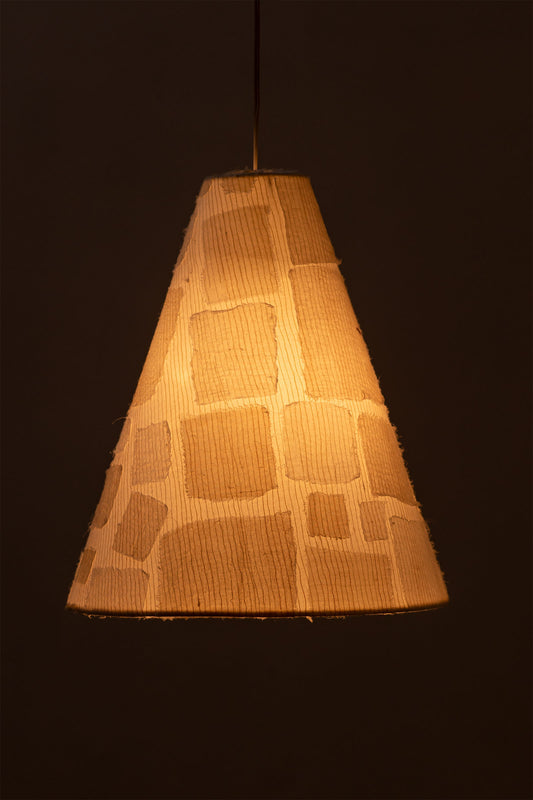 Vintage Kantha Mosaic Fray Patch Hanging Pendant Lamps