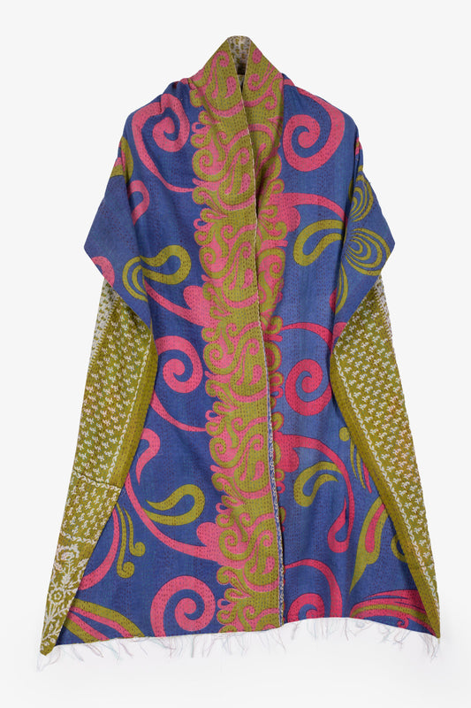 VINTAGE COTTON KANTHA SCARF STANDARD